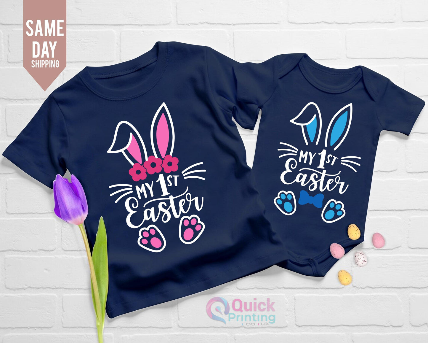 My 1st Easter Shirt: Bunny Rabbit Tee, Toddler Easter Outfit