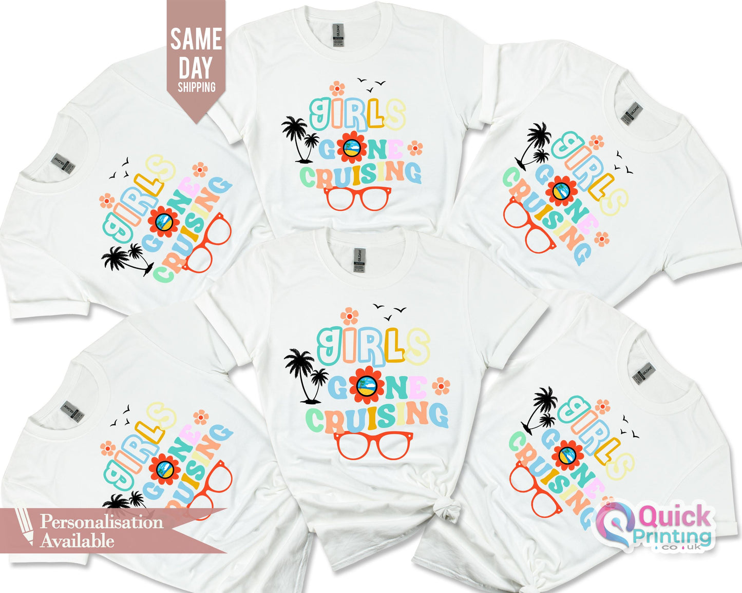 Girls Gone Cruising T-Shirt: Matching Group Vacation Tee