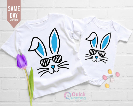 Hip Hop Easter Bunny T-Shirt: Custom Kids Tee