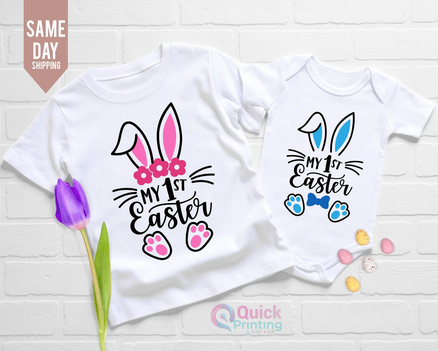 My 1st Easter Shirt: Bunny Rabbit Tee, Toddler Easter Outfit