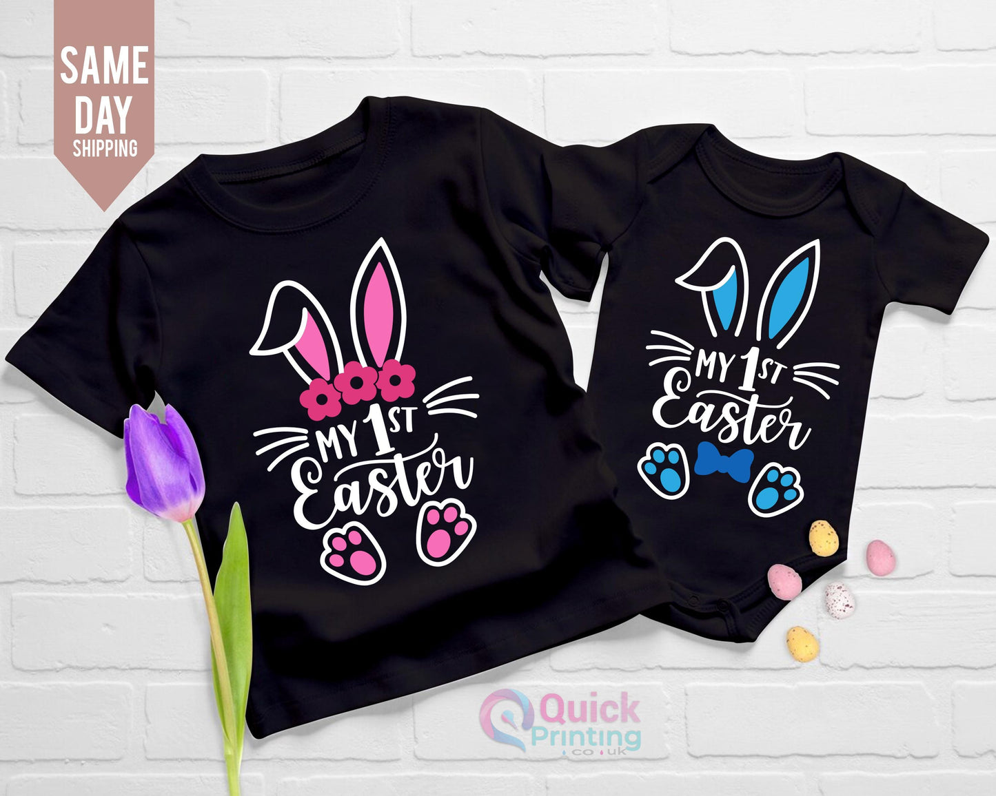 My 1st Easter Shirt: Bunny Rabbit Tee, Toddler Easter Outfit