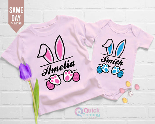 Personalized Easter Bunny Shirt: Custom Family Trip Tee