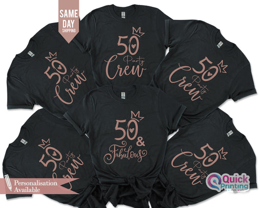 50 and Fabulous T-shirt, 40th Birthday Shirt, 50 and Fabulous Shirt, 50th Birthday, 50th Birthday Gift, Turning 50, 50th Birthday Party 2026