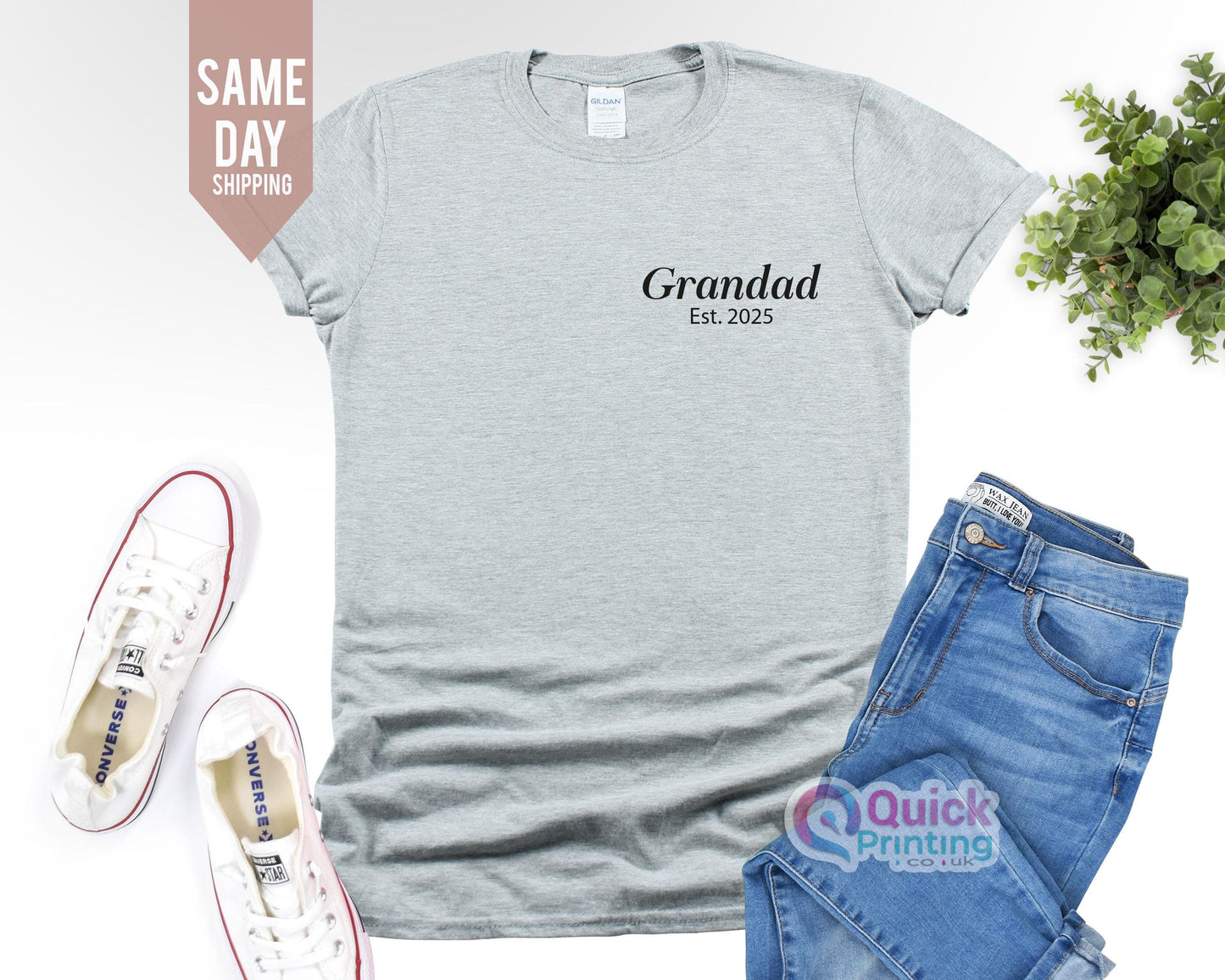 Personalised Grandad Gift T-Shirt, Fathers Day shirt, Gift For Grandad Daddy Cool Top Chest Print Shirt, Best Daddy Grandpa Love Gift 2026