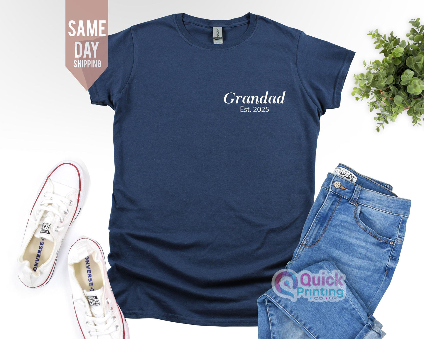 Personalised Grandad Gift T-Shirt, Fathers Day shirt, Gift For Grandad Daddy Cool Top Chest Print Shirt, Best Daddy Grandpa Love Gift 2026