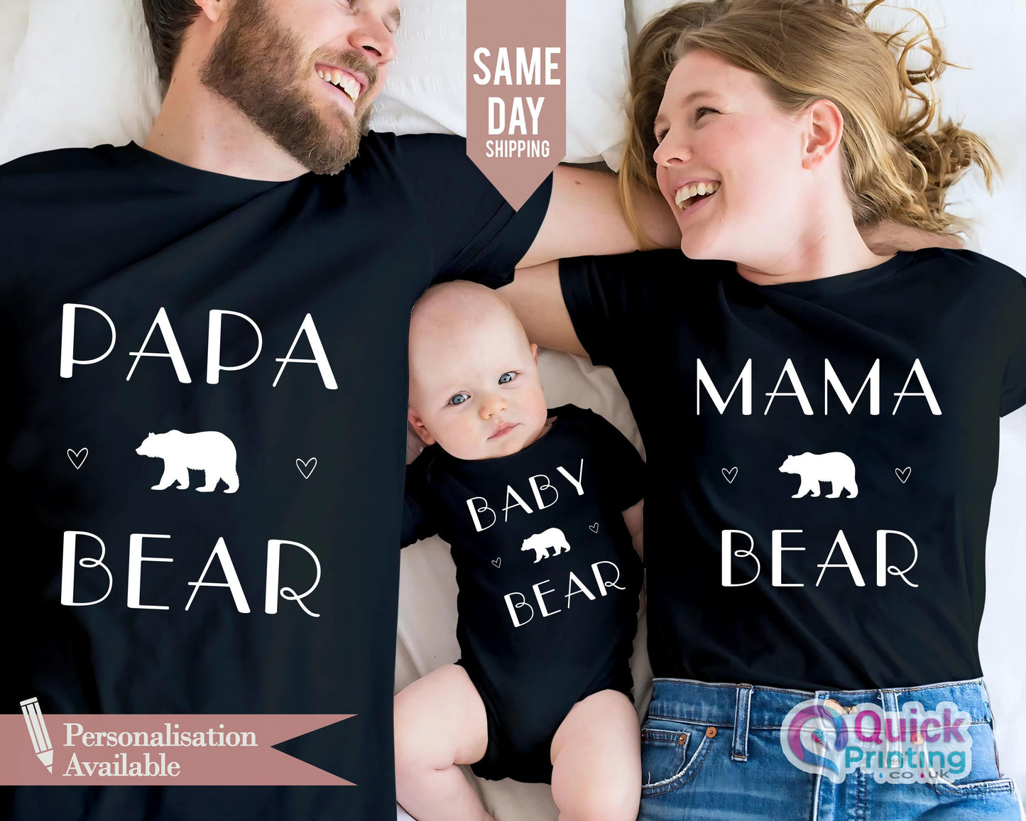 Personalized Mama Bear Shirt: Family Matching Set