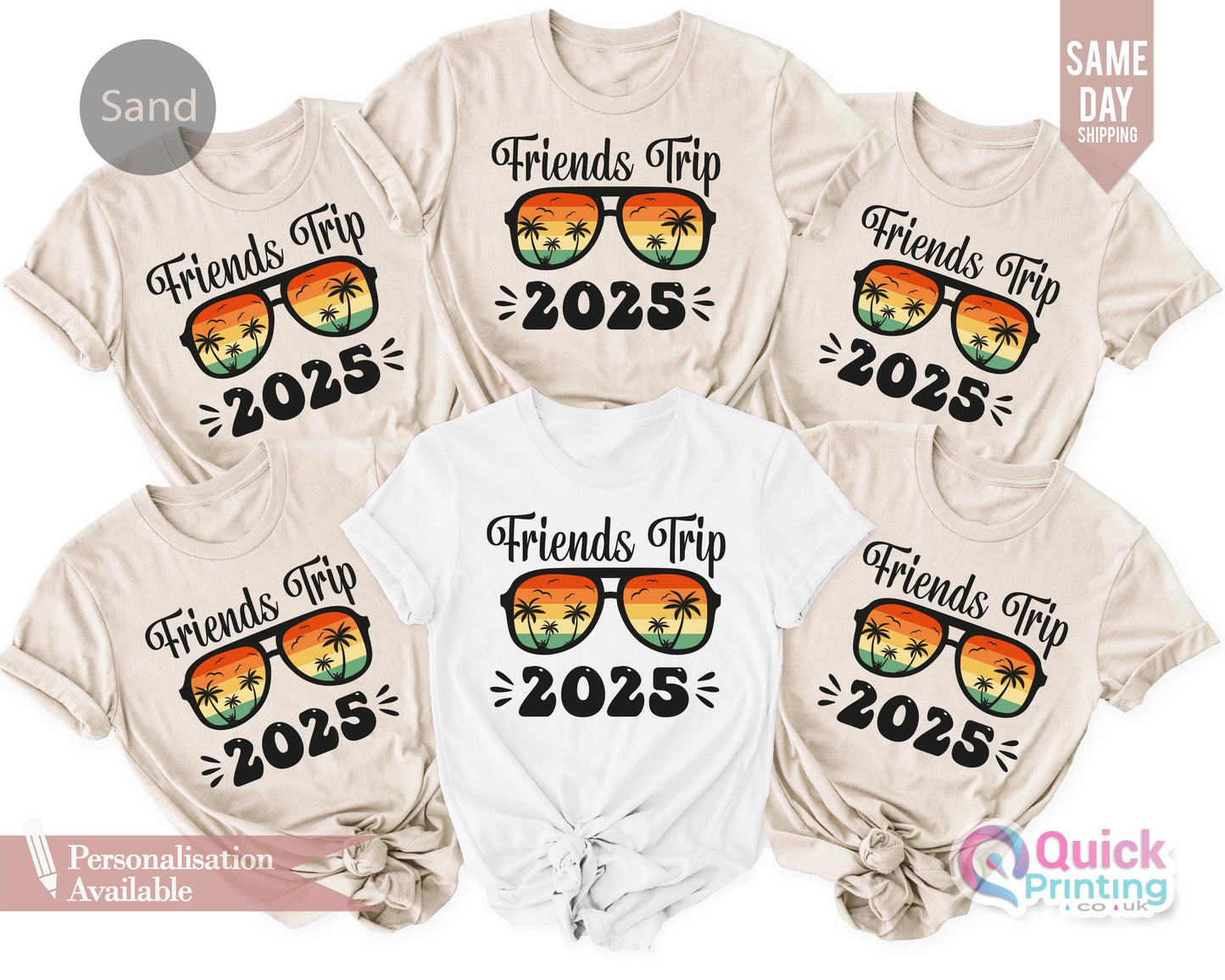 Personalized Friends Trip 2026 T-Shirt: Matching Travel Outfit