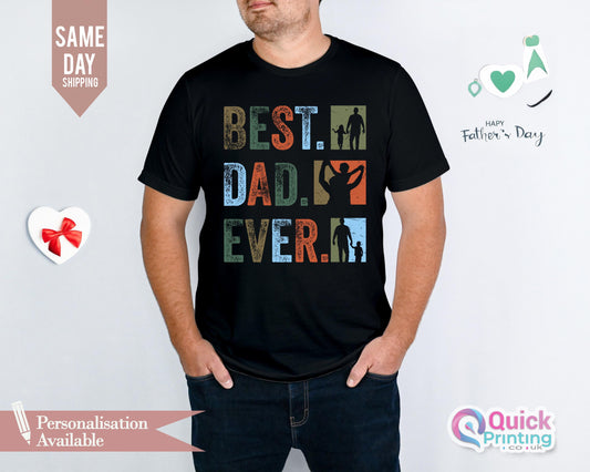 Best Dad T-shirt for Dad, Father's Day Gift For Him, Best Dad Ever Shirt for Fathers Day Gift for Dad 2026, Funny Birthday Gift for Best Dad