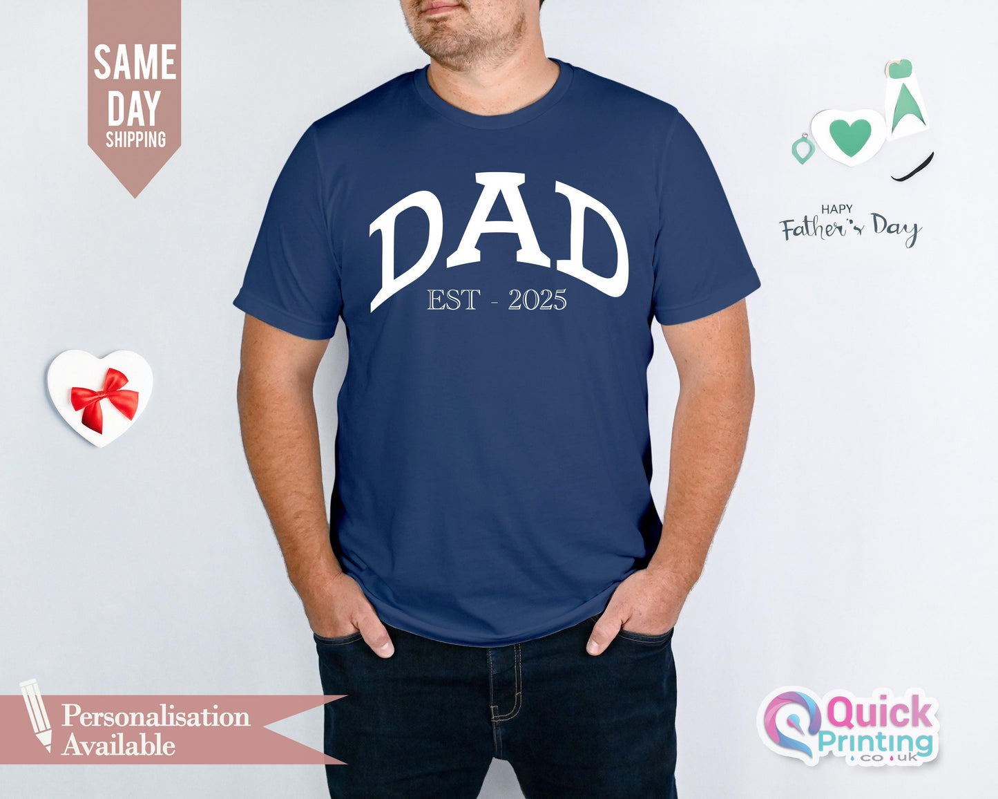 Personalized Dad Est. 2026 Shirt: Pregnancy Announcement Gift