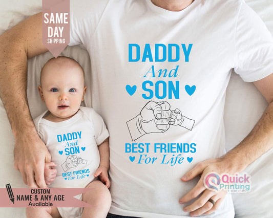 Daddy and Son T-shirt Best Friends for Life, Fathers Day t shirts, Matching Gift for Dad and son 2026, Son, Child, Dad Tee, Funny Family Top
