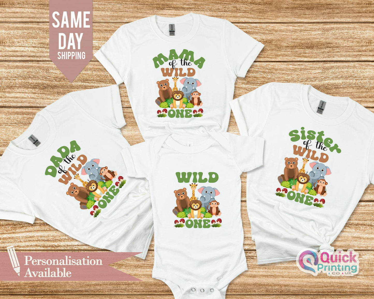 Wild One Birthday Shirt: Safari Family Matching Outfit