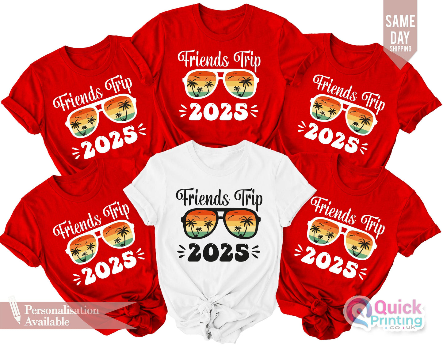 Personalized Friends Trip 2026 T-Shirt: Matching Travel Outfit