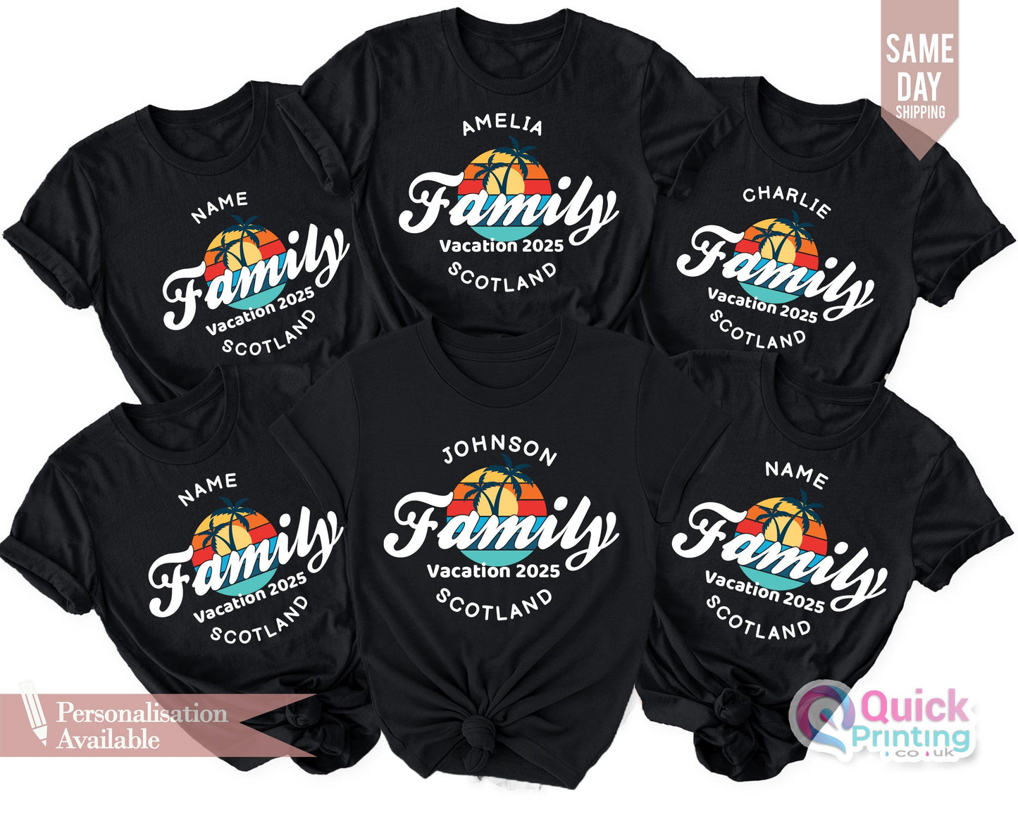 Personalized Family Vacation 2026 T-Shirt: Matching Beach Trip Tees