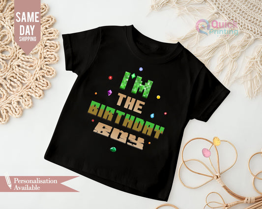 Personalised Birthday Boy, I'm two T-shirt, birthday gift t shirt, Boys birthday shirt, Grandson Birthday Gift , kids tee,Happy Birthday Tee