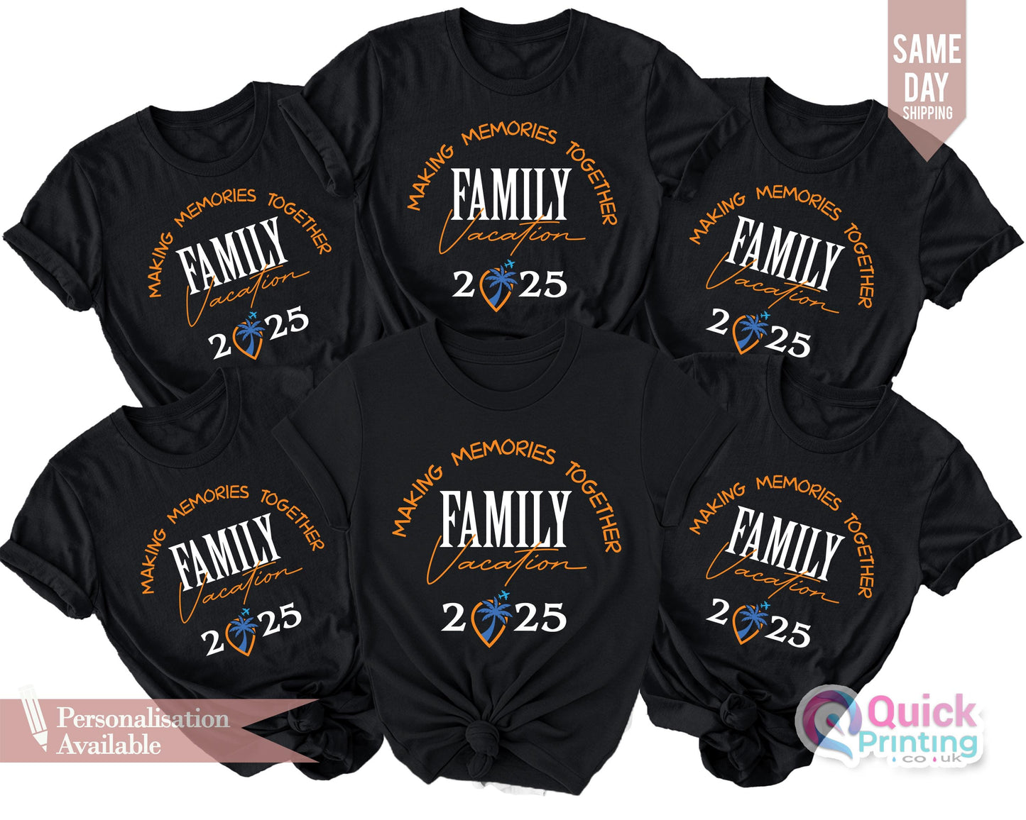 Personalized Family Vacation T-Shirts: Matching Group Trip Shirts