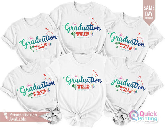 Personalized Graduation Trip Shirt: Class of 2025 Family Matching T-Shirt