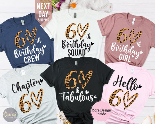 60th Birthday Leopard Print Shirt: Custom Group Tee