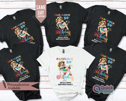 Custom Photo 50th Birthday Shirt: Personalized Face T-Shirt Gift
