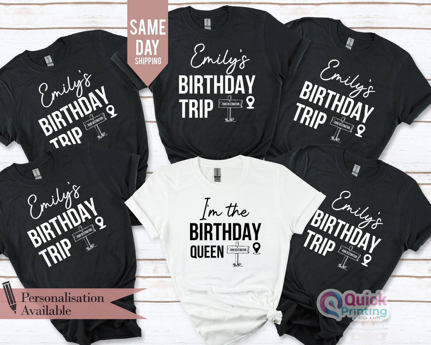 Personalized Birthday Queen T-Shirt: Custom Birthday Squad Tee