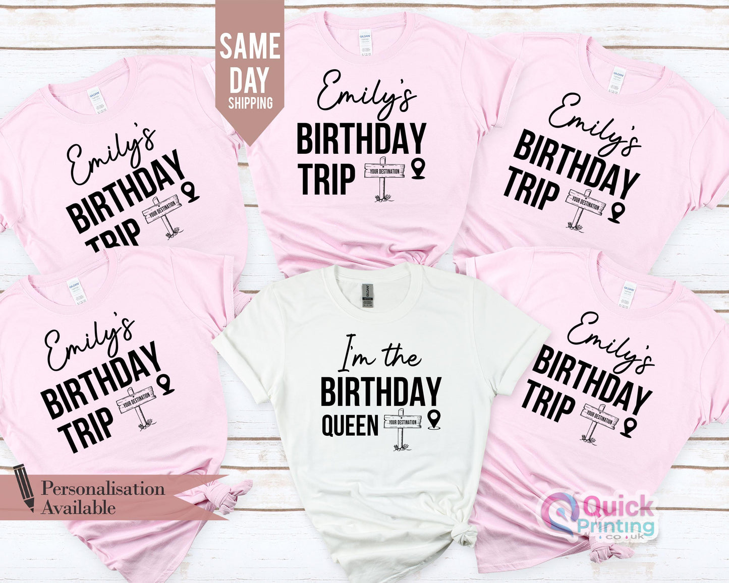 Personalized Birthday Queen T-Shirt: Custom Birthday Squad Tee