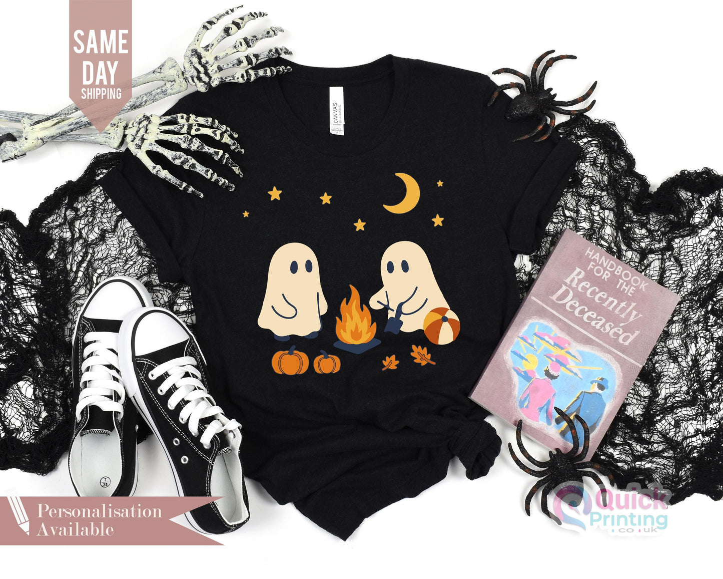 Halloween shirt, Cute Ghosts Camping Tee, ghost t-shirt, ghosts camping, ghost sweatshirt, Spooky Season Outdoors Gifts, Halloween Vintage T