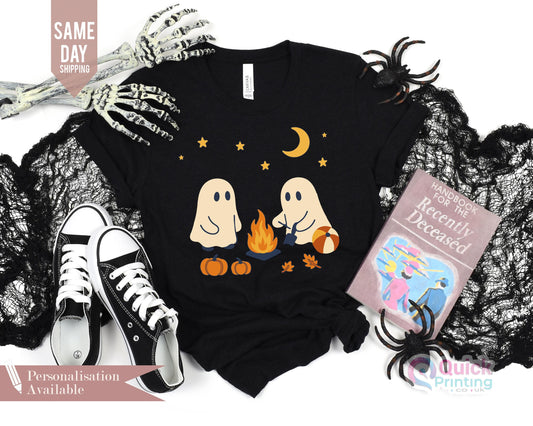 Halloween shirt, Cute Ghosts Camping Tee, ghost t-shirt, ghosts camping, ghost sweatshirt, Spooky Season Outdoors Gifts, Halloween Vintage T