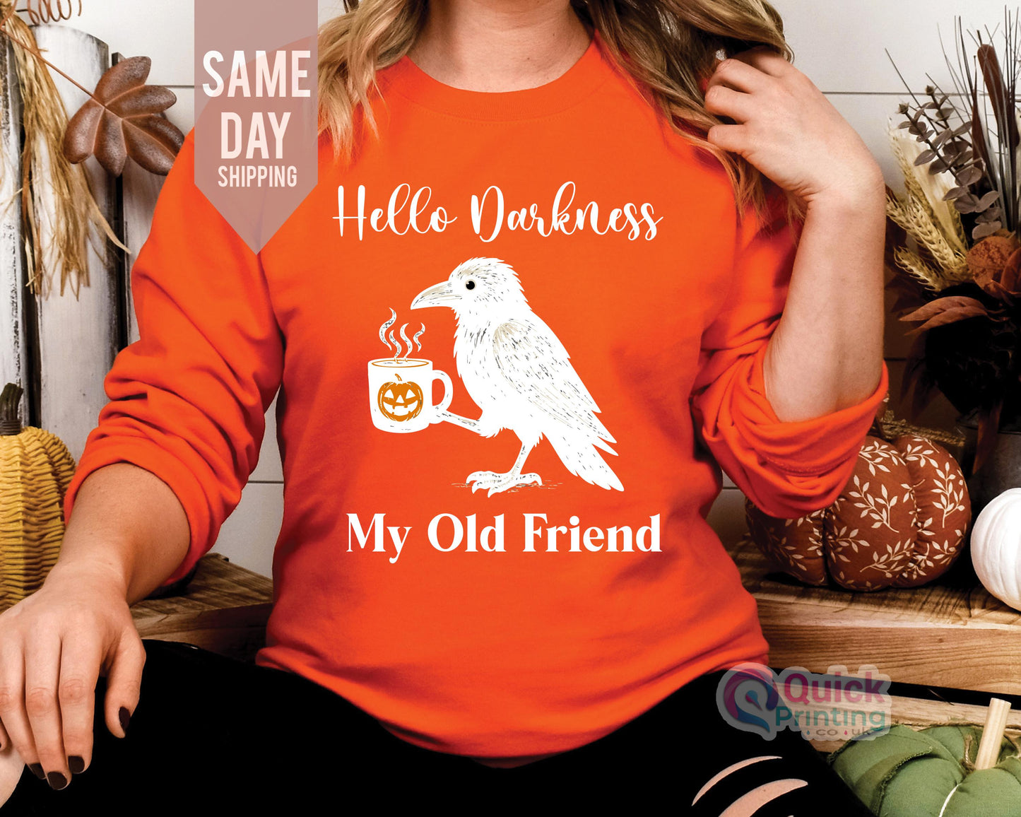 Spooky Coffee Lover Sweatshirt: Halloween Boo Jumper