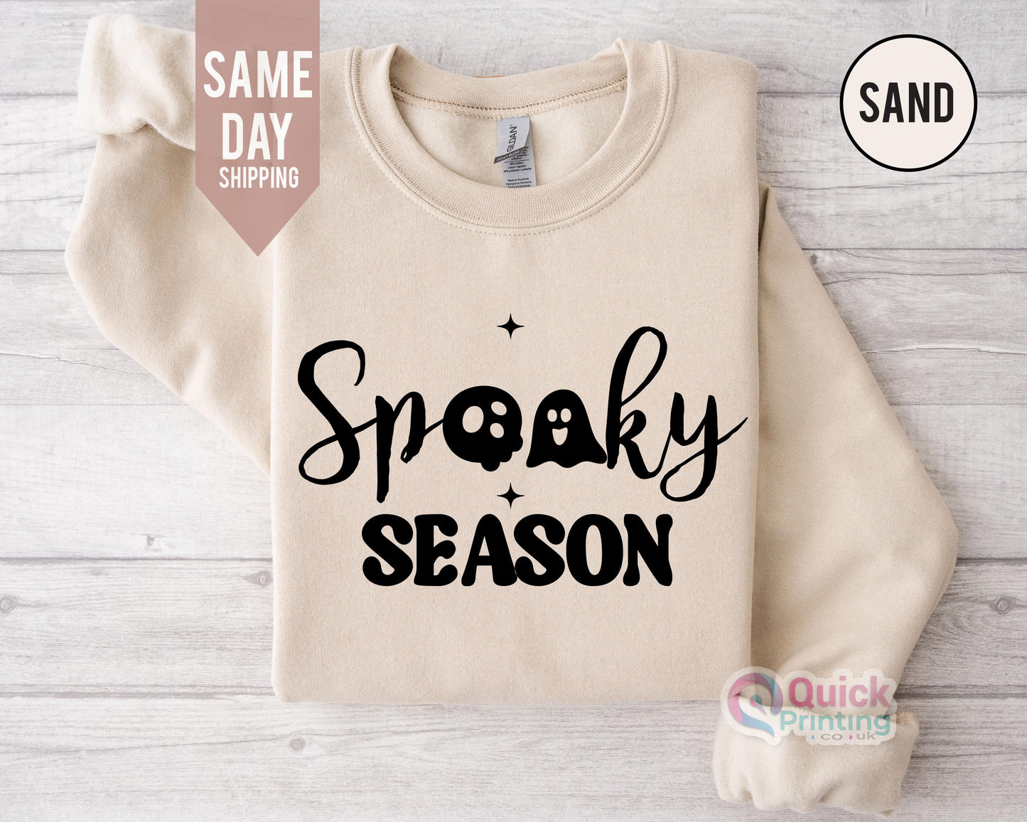 Cute Spooky Season Sweatshirt, Pumpkin Season T-Shirt, Women's Halloween Sweatshirt, Cute Fall Sweater, Gift For Halloween, Spooky Season T