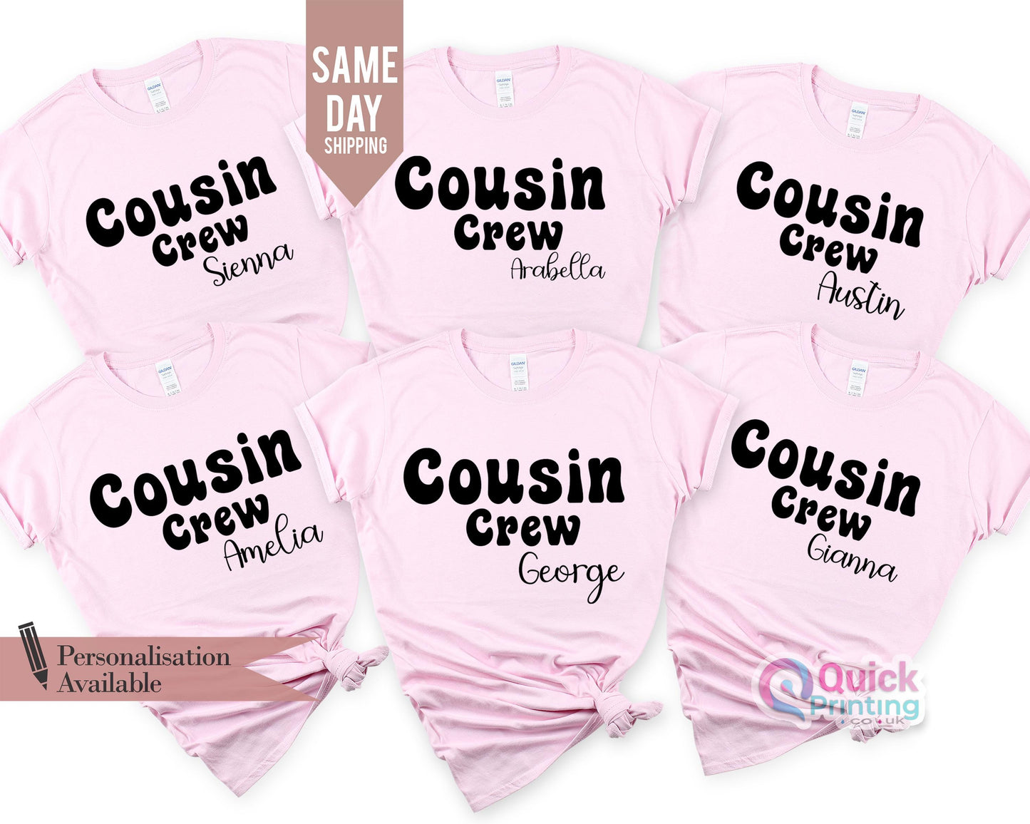 Matching Cousin Crew Shirts: Family Reunion Cotton Tee