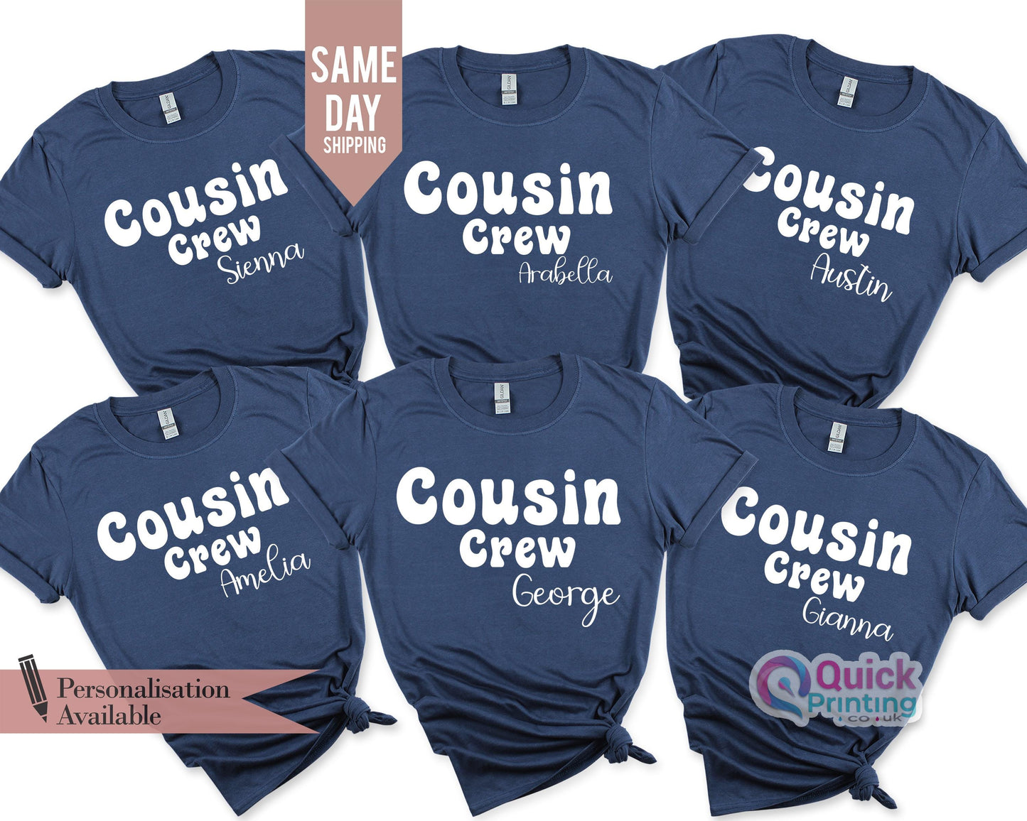 Matching Cousin Crew Shirts: Family Reunion Cotton Tee