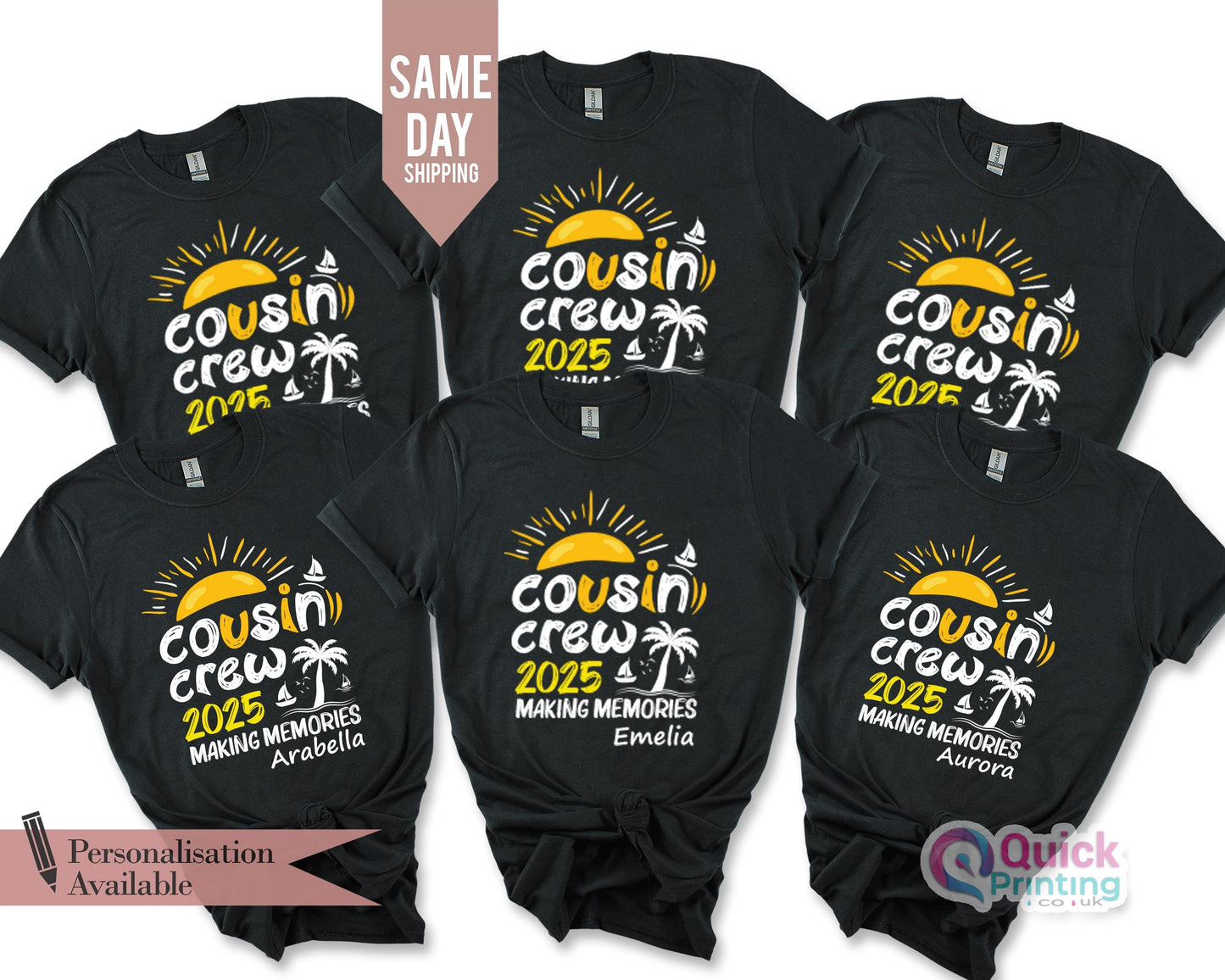 Matching Cousin Crew Shirts: Family Reunion Cotton Tee