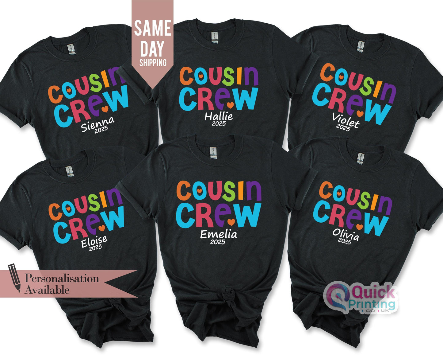 Matching Cousin Crew Shirts: Family Reunion Cotton Tee