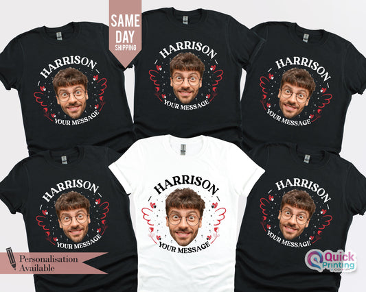 Personalized Stag Do Photo T-Shirt: Custom Bachelor Party Shirt