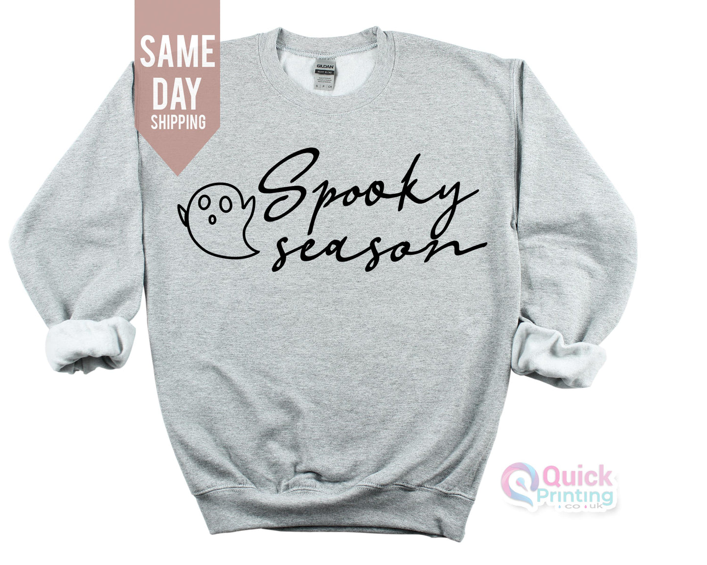 Cute Spooky Season Sweatshirt, Pumpkin Season T-Shirt, Women's Halloween Sweatshirt, Cute Fall Sweater, Gift For Halloween, Spooky Season T