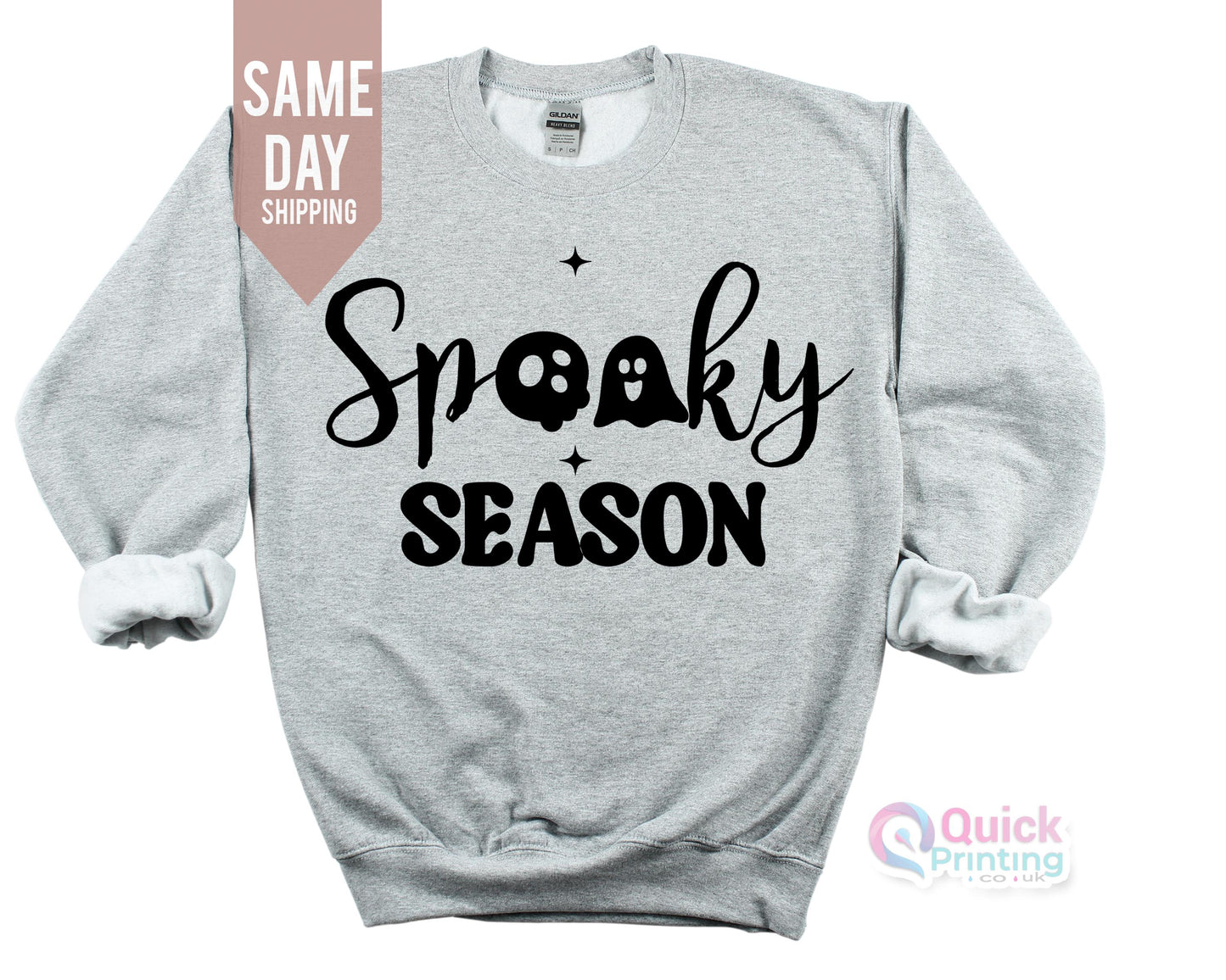 Cute Spooky Season Sweatshirt, Pumpkin Season T-Shirt, Women's Halloween Sweatshirt, Cute Fall Sweater, Gift For Halloween, Spooky Season T