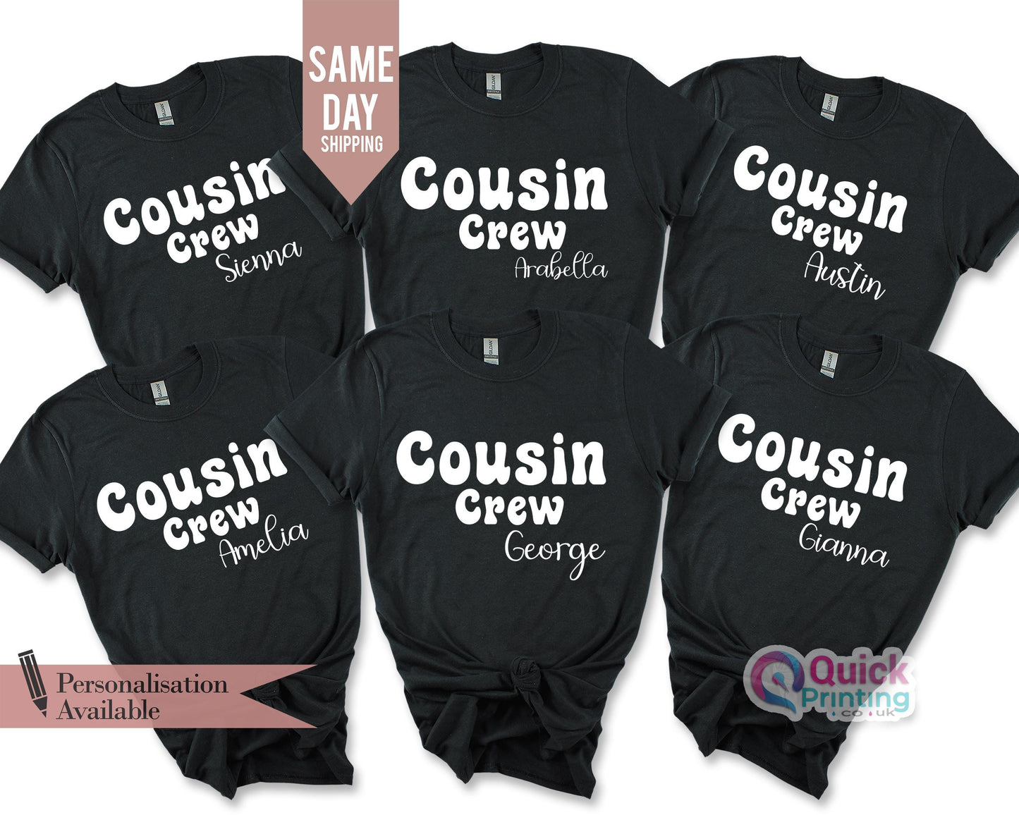 Matching Cousin Crew Shirts: Family Reunion Cotton Tee