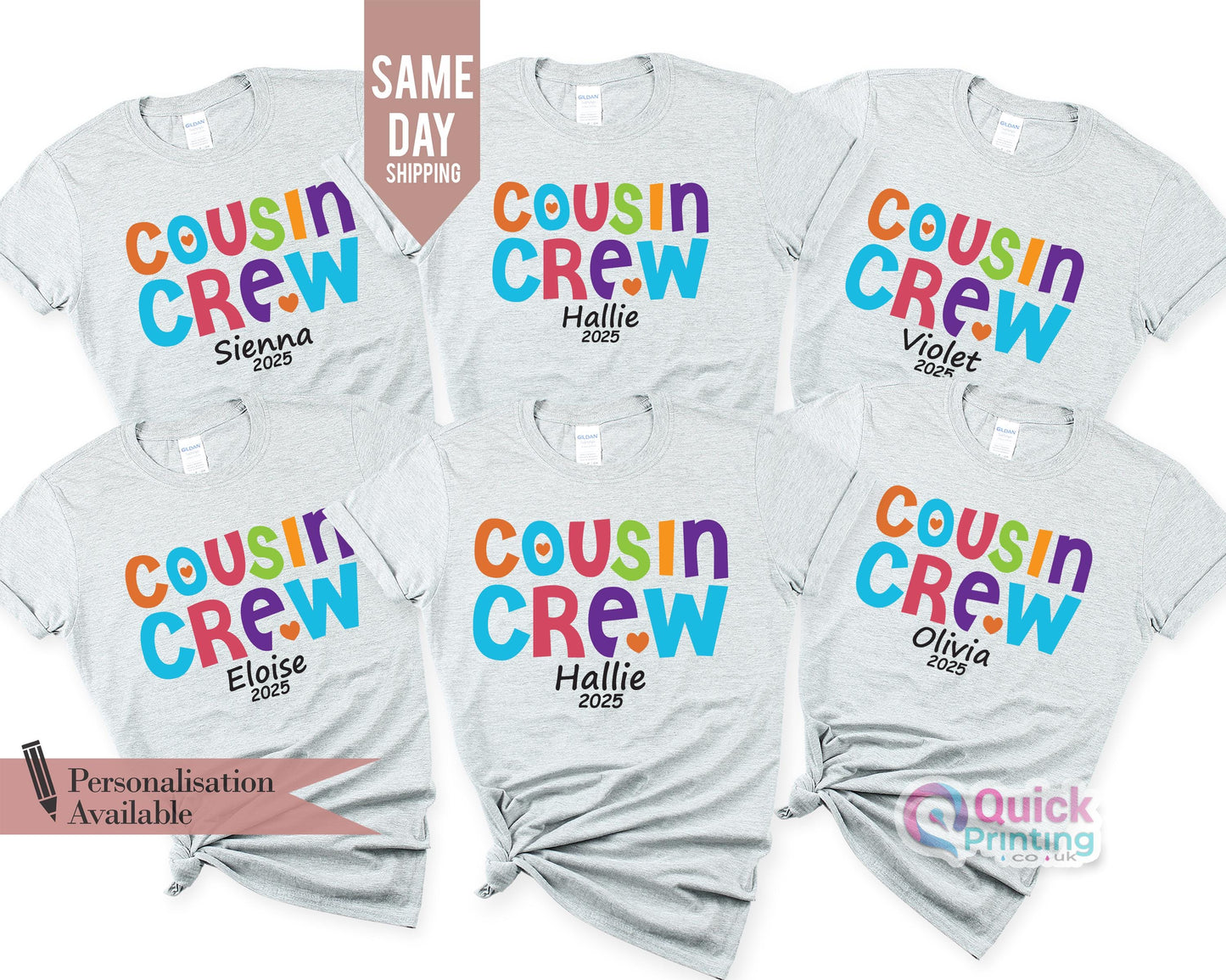 Matching Cousin Crew Shirts: Family Reunion Cotton Tee