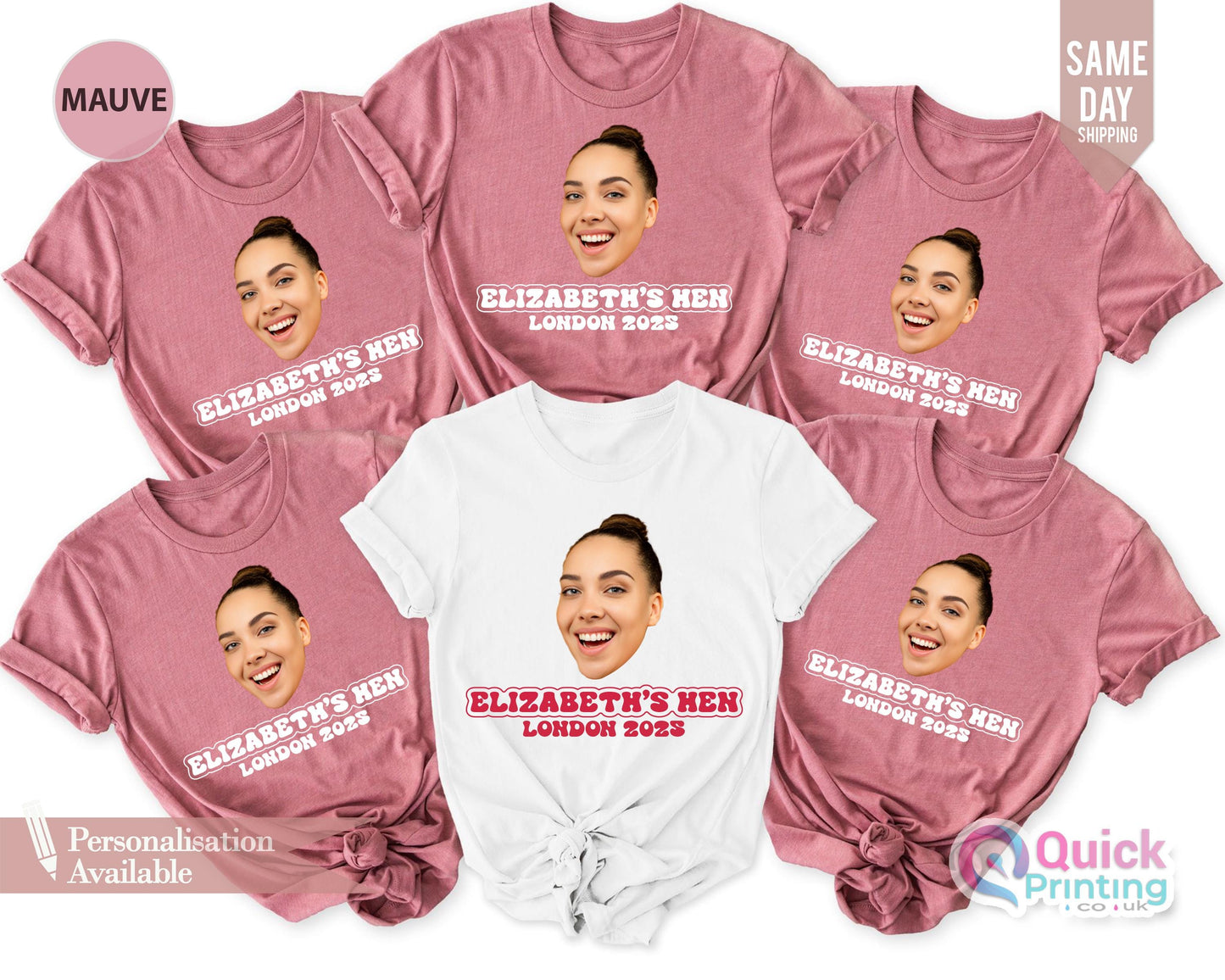 Personalised Stag Do Photo T-Shirt: Custom Bachelor Party Tops, Bachelor Night Shirt 2026