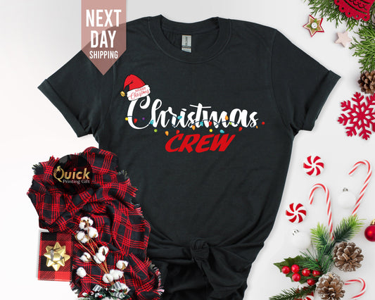 Matching Family Christmas T-Shirts: Crew Squad Outfit