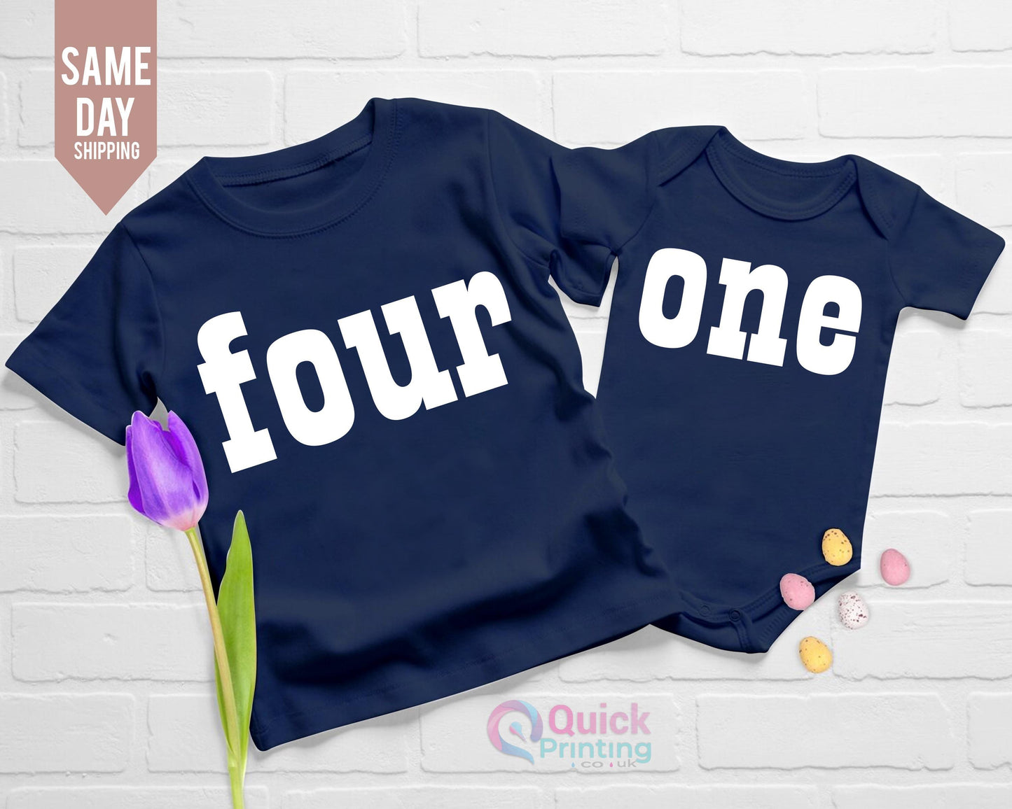 personalized T-shirt with number, 1st-6th birthday boy girl, 4 Year Old Birthday T-Shirt, Four Ever Wild Party Gift, Fourth Birthday T-shirt