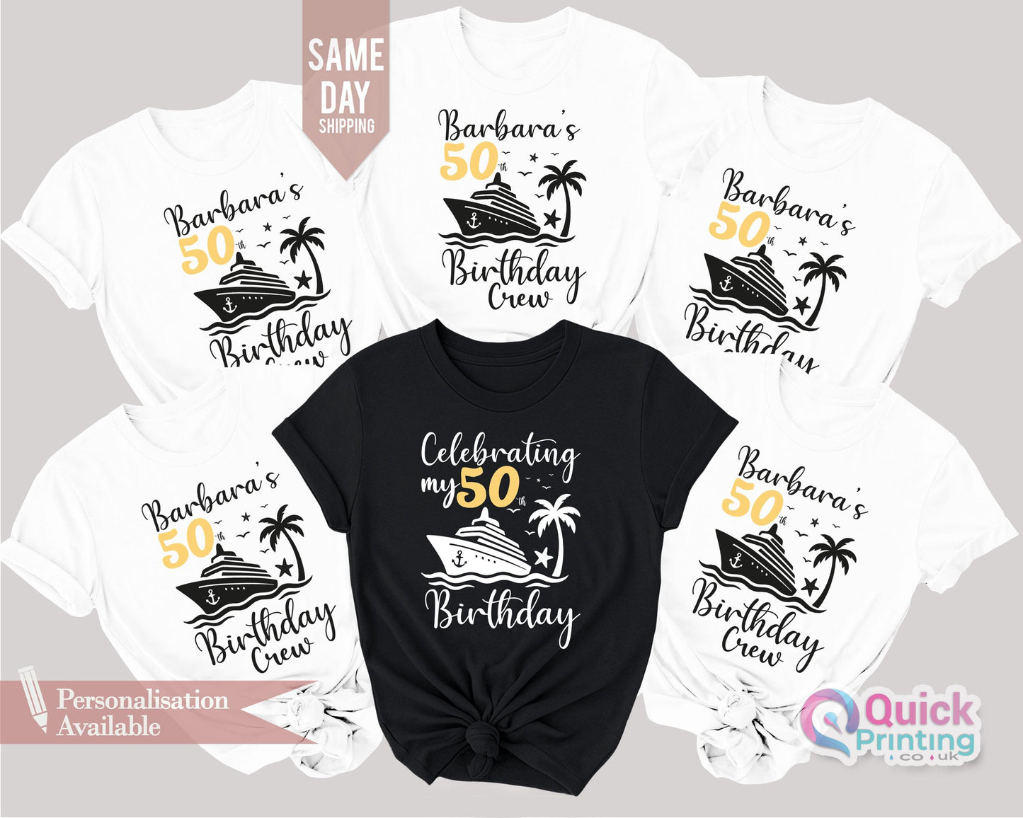 Custom 30th Birthday Cruise Shirt: Matching Party Tee