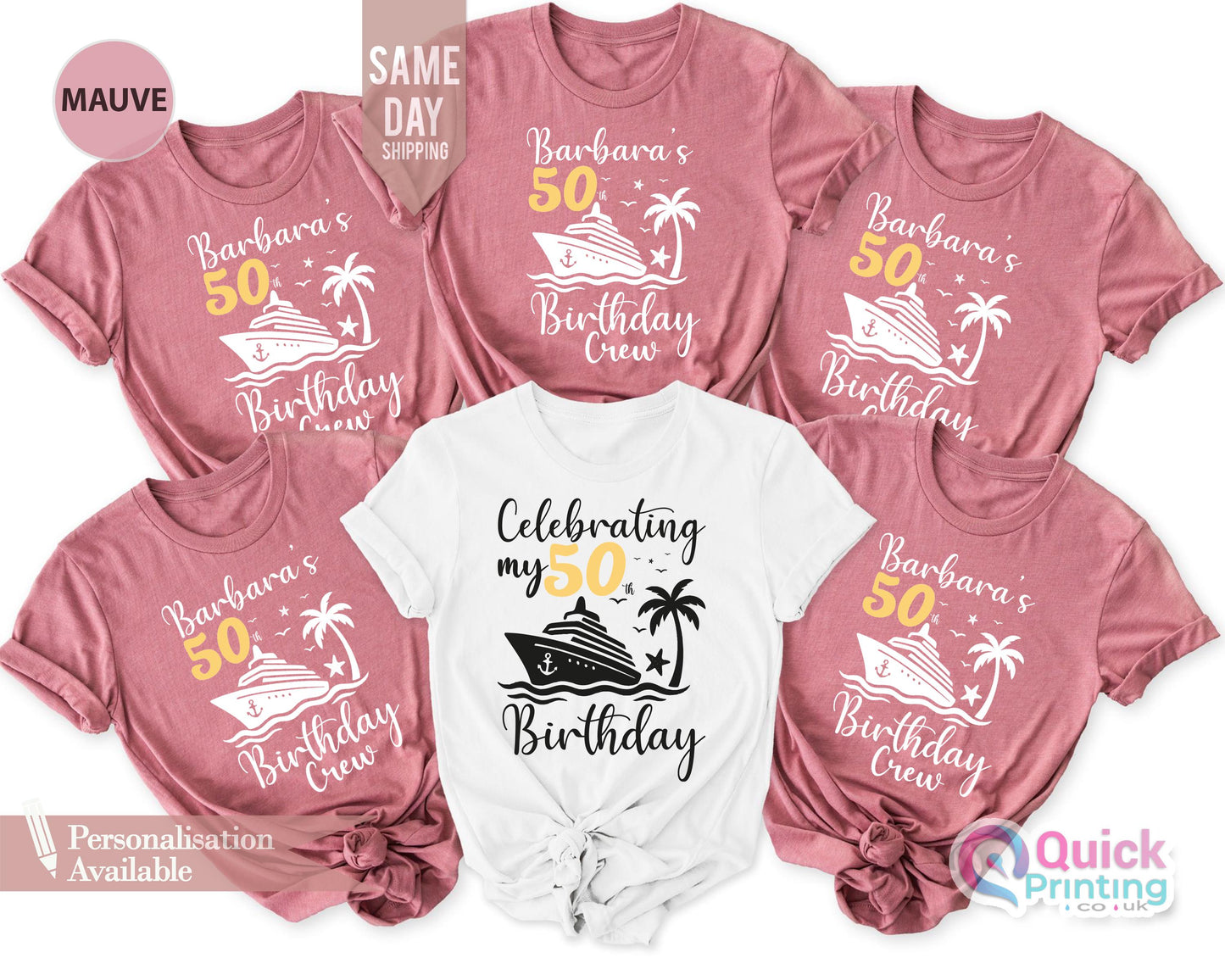 Custom 30th Birthday Cruise Shirt: Matching Party Tee