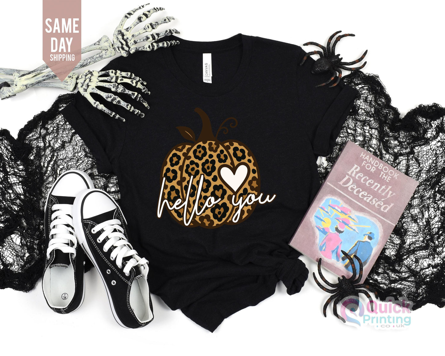 Pumpkin Face Halloween Shirt: Autumn Bow Comfort Colors Tee