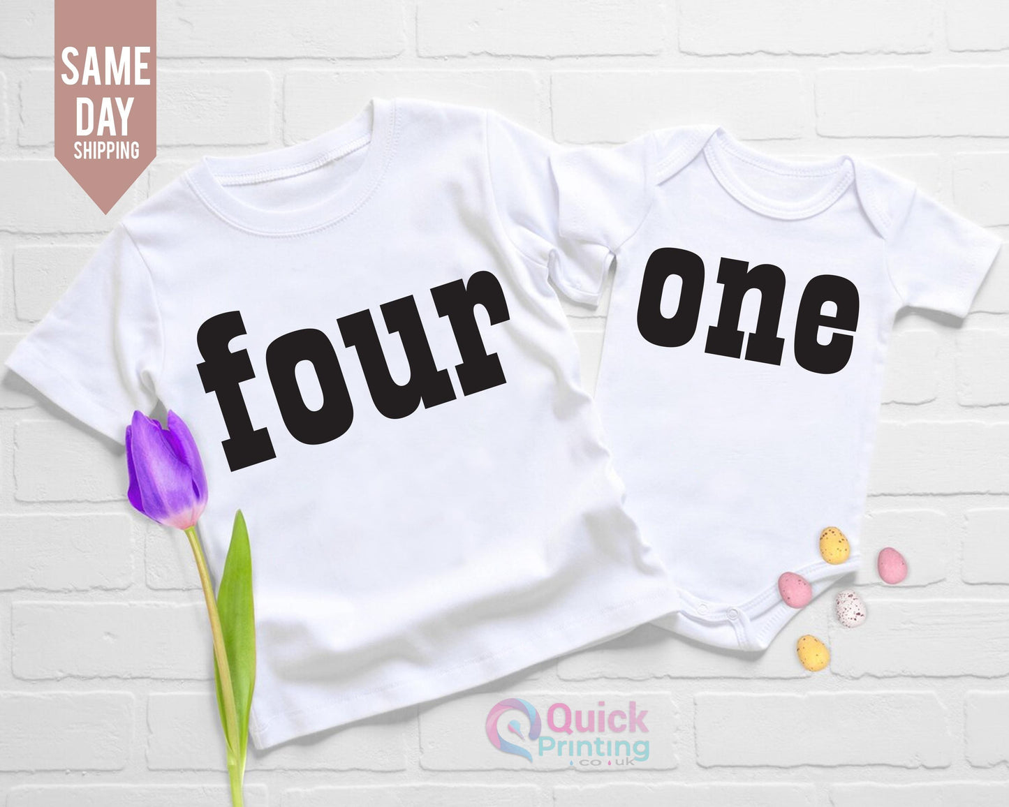 personalized T-shirt with number, 1st-6th birthday boy girl, 4 Year Old Birthday T-Shirt, Four Ever Wild Party Gift, Fourth Birthday T-shirt