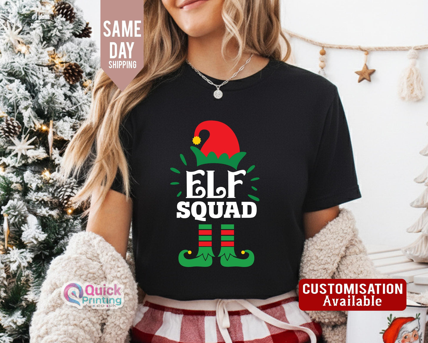 Elf Squad Shirt, Funny Christmas T-Shirt,  Christmas Family Matching Shirt, Custom The Elf Shirt, Christmas Elf Squad Tee, Christmas Elf Tee