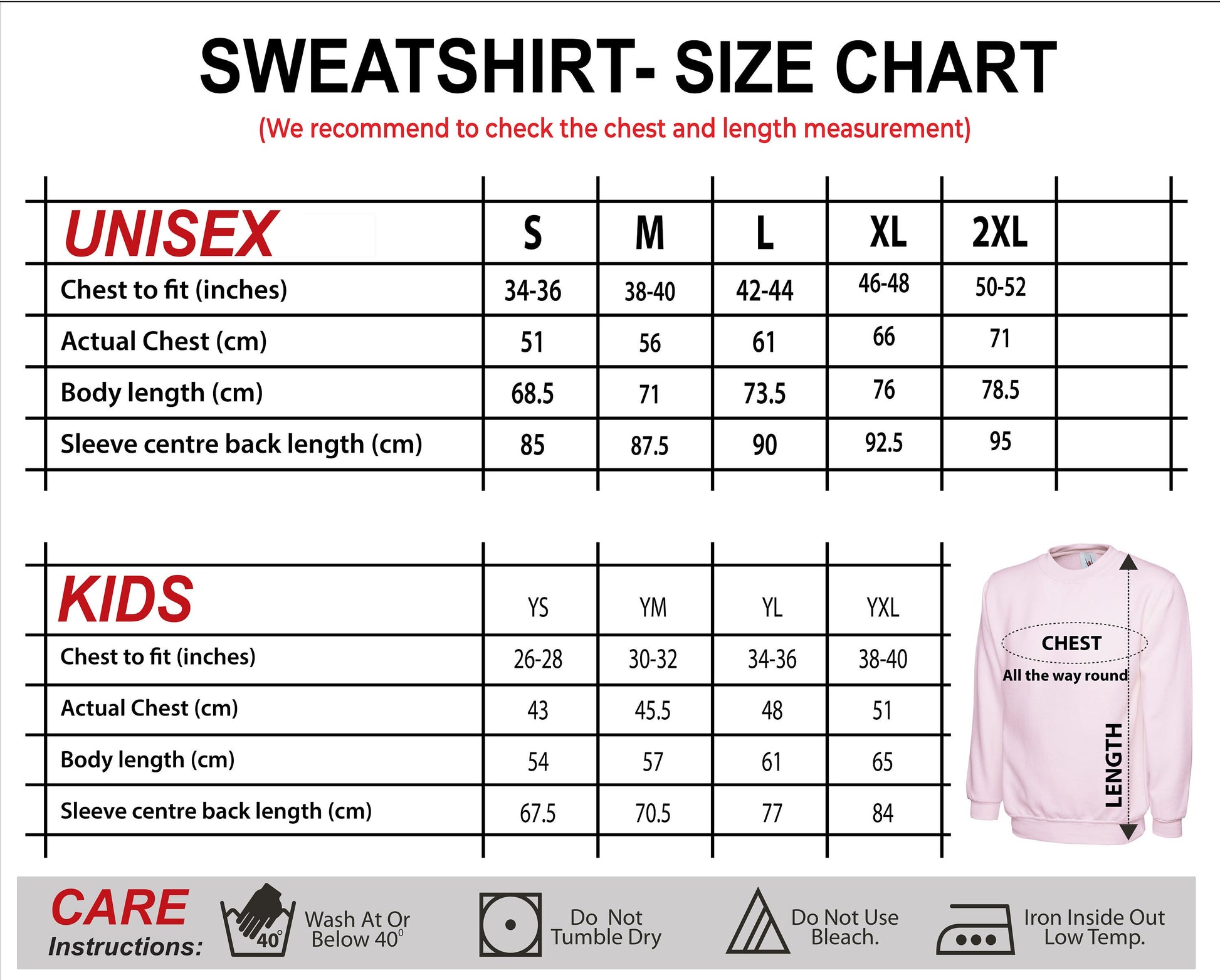 30th Birthday Queen Sweatshirt Sizes