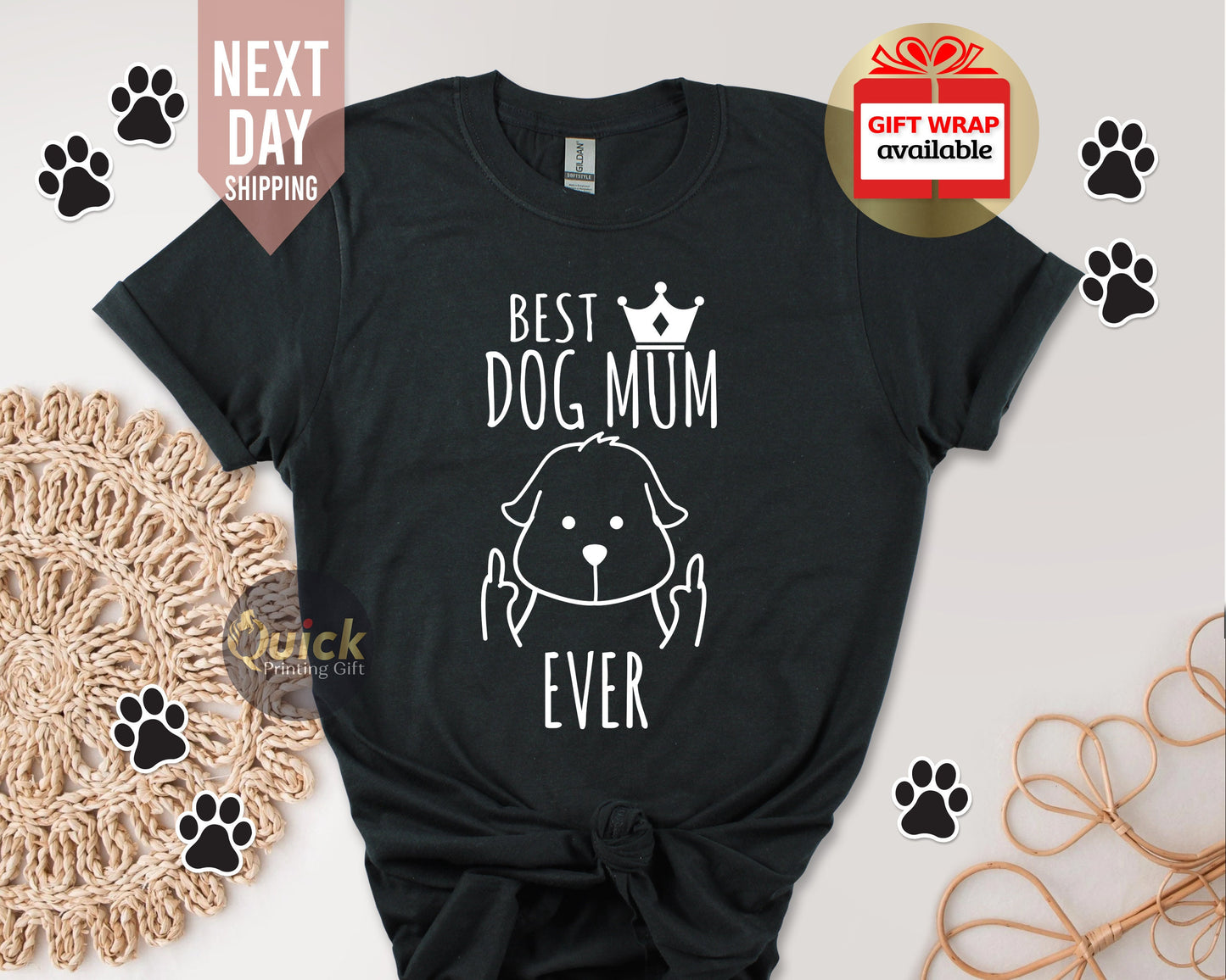 Dog Mum Shirt, Funny Dog Lover Tshirt Women Men, Dog lover Gift, Funny Birthday Gift for Mum