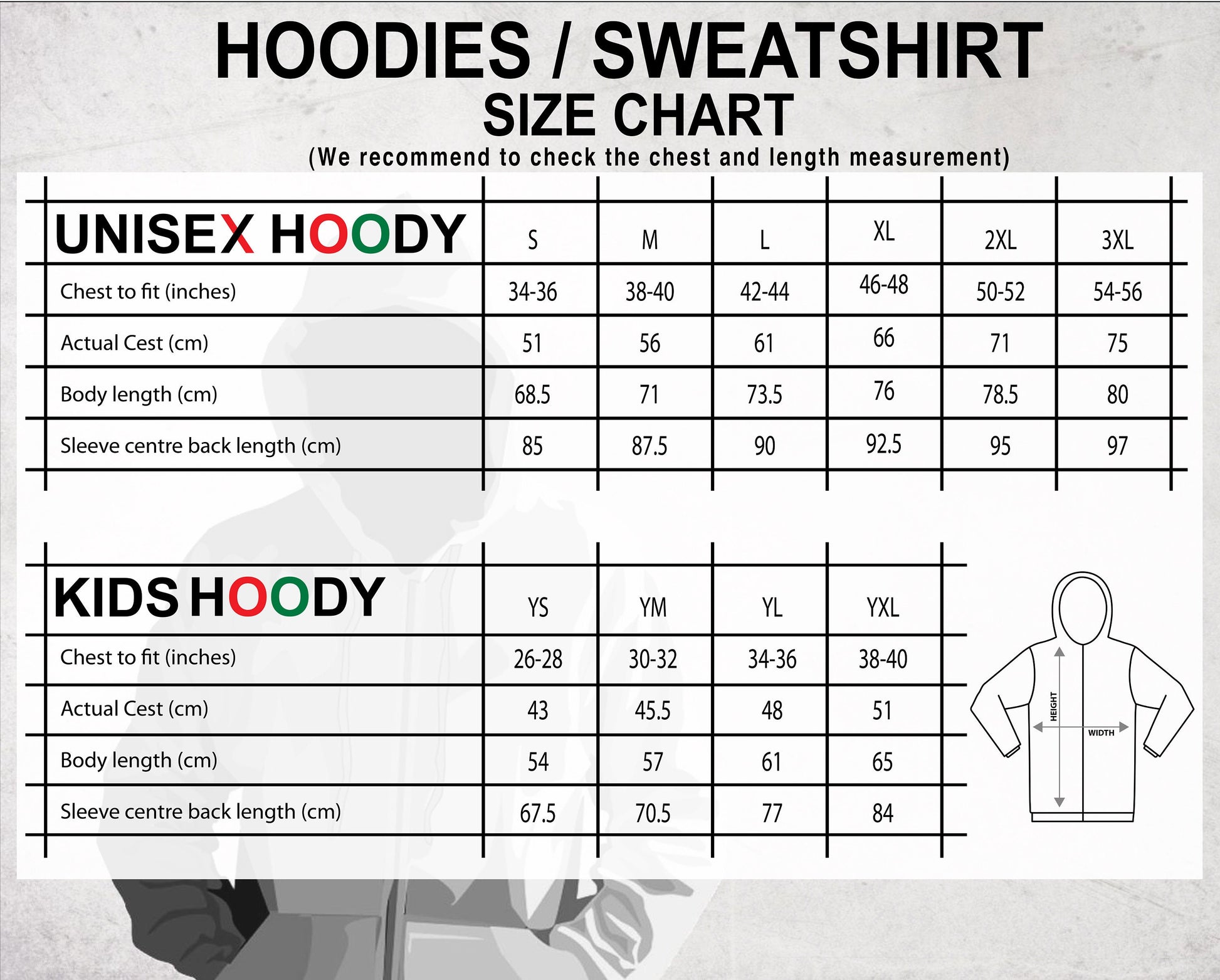 Original 1983 Birthday Hoodie Sizes