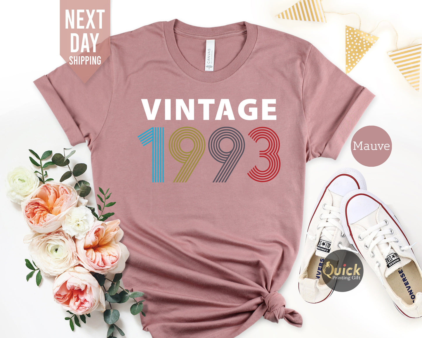 Vintage 30th Birthday Tshirt, 1993 Vintage Birthday Shirt, 30th Birthday Gifts for Women, Vintage Birthday Gift Shirt