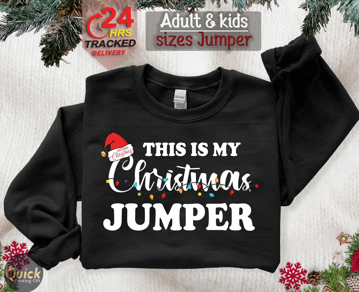 Christmas Jumper for Women Men, Matching Family Christmas Jumper, Funny Christmas Jumper Kids, Christmas Party Jumpers for School Office